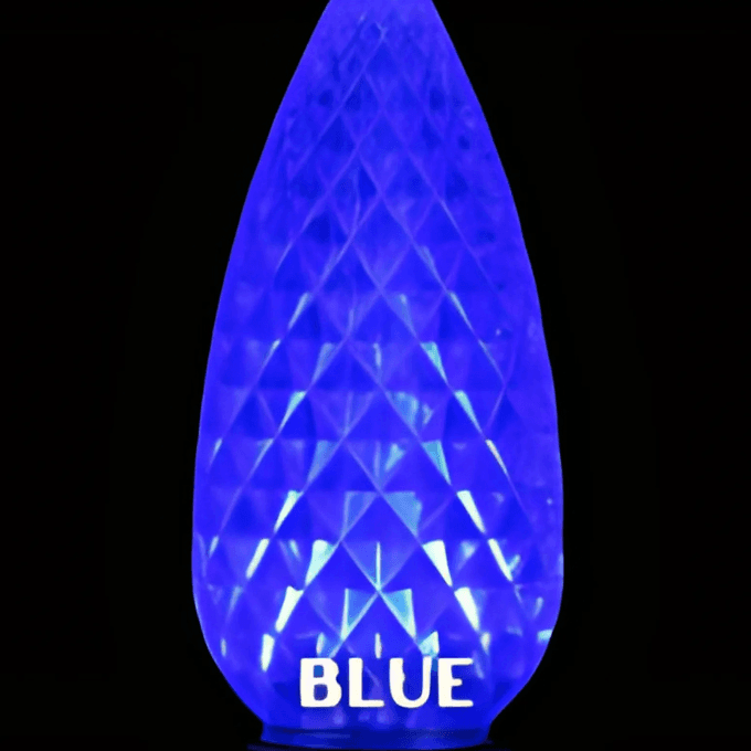 Blue LED C9 bulb