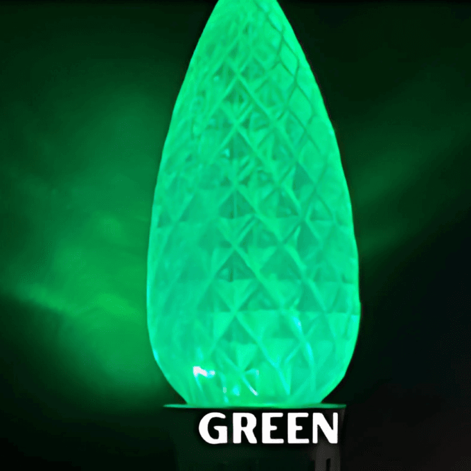 Green LED C9 bulb