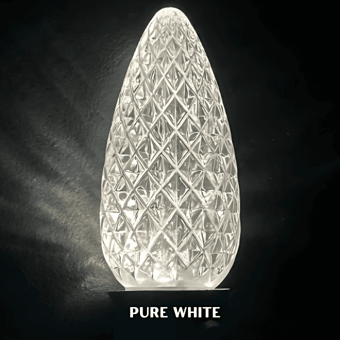 Pure White LED C9 bulb
