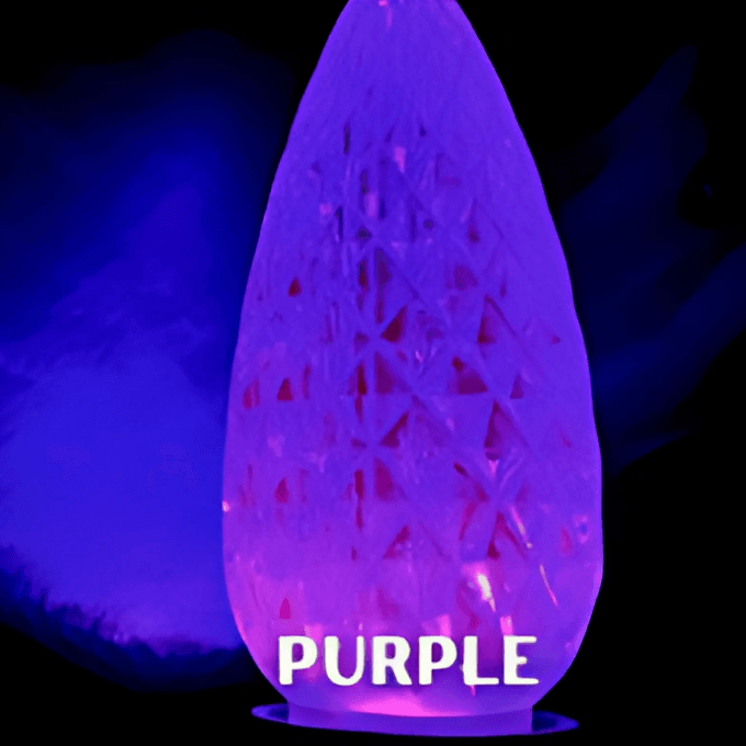 Purple LED C9 bulb